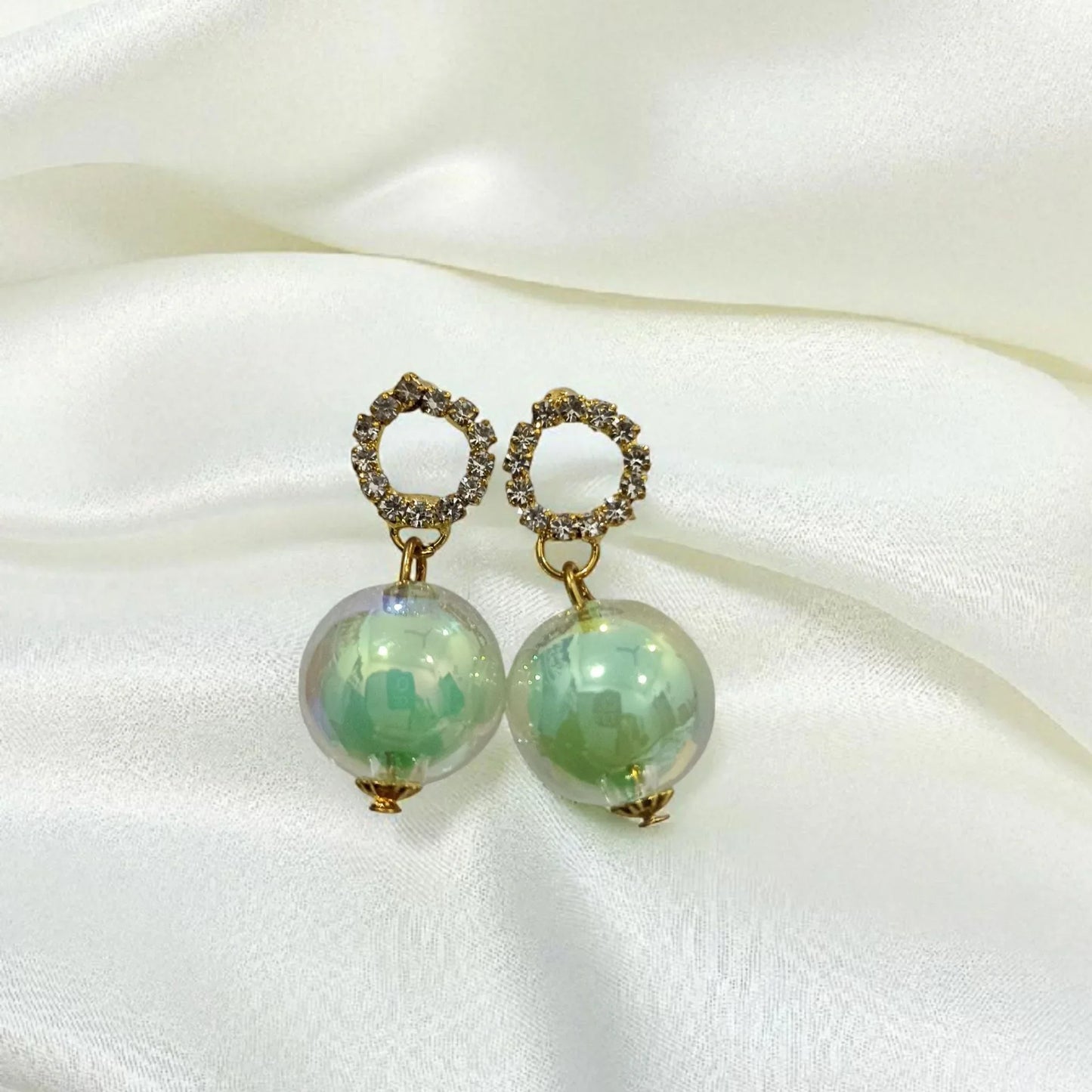 Emerald Glow Earrings - Lyza
