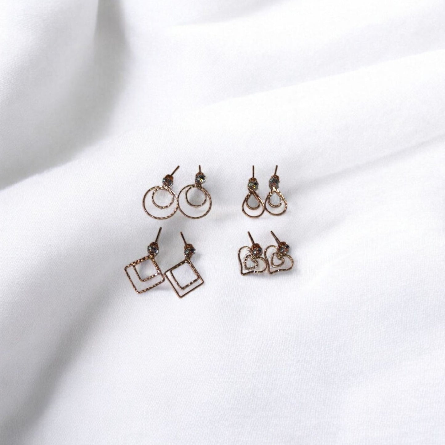 4 Earrings Combo – Trendy & Affordable