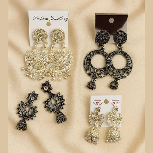 Charming Four Jhumkas