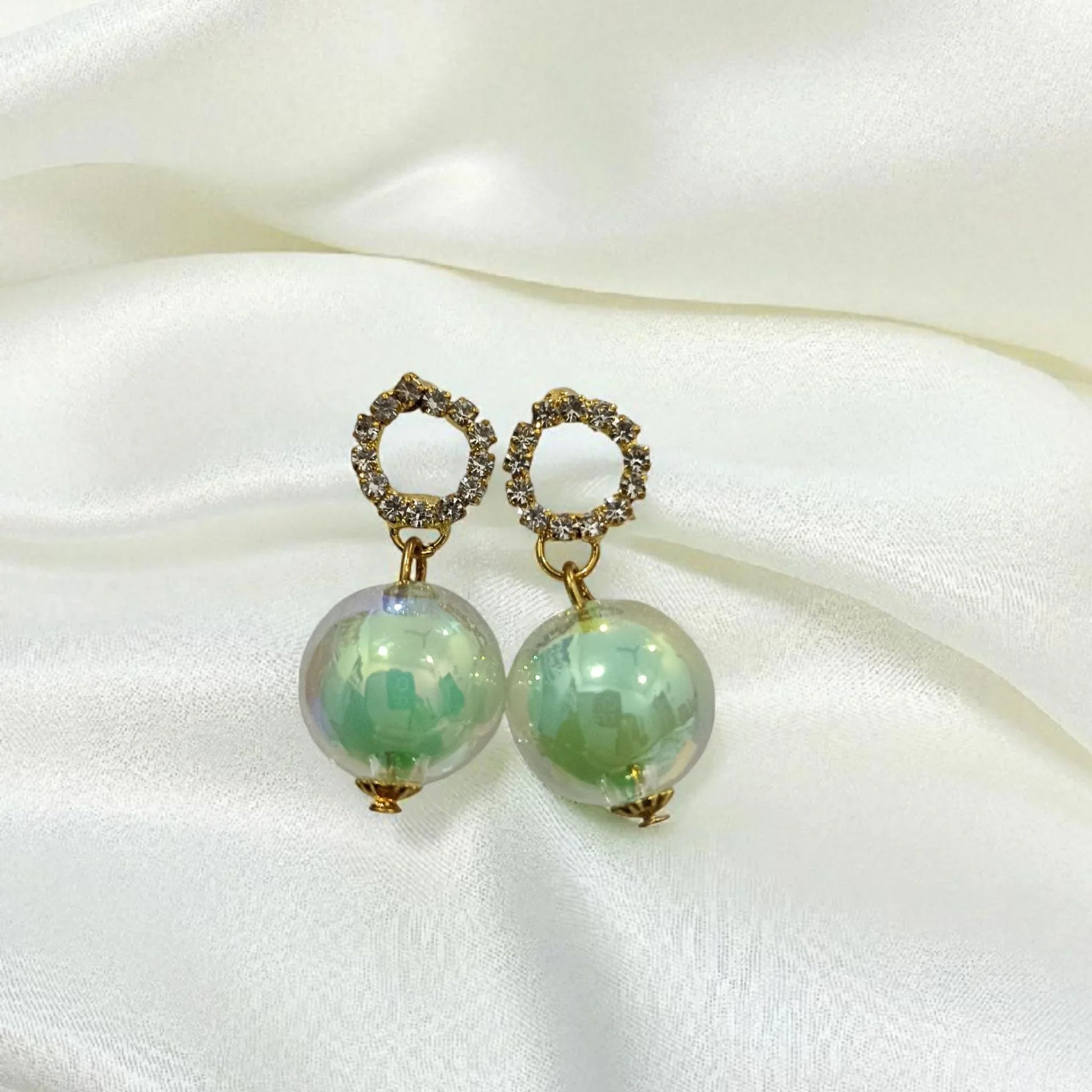 Emerald Glow Earrings - Lyza