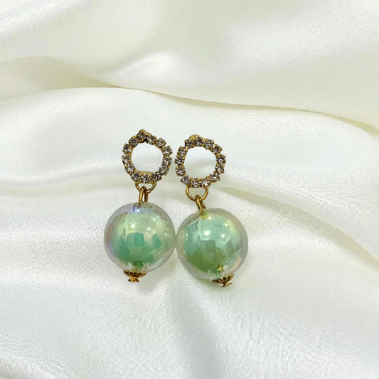 Emerald Glow Earrings - Lyza