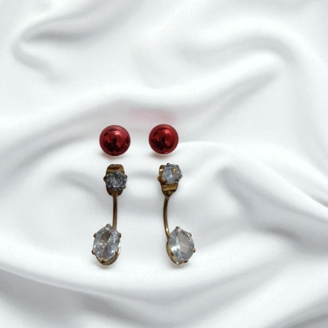 Crystal Double Studs