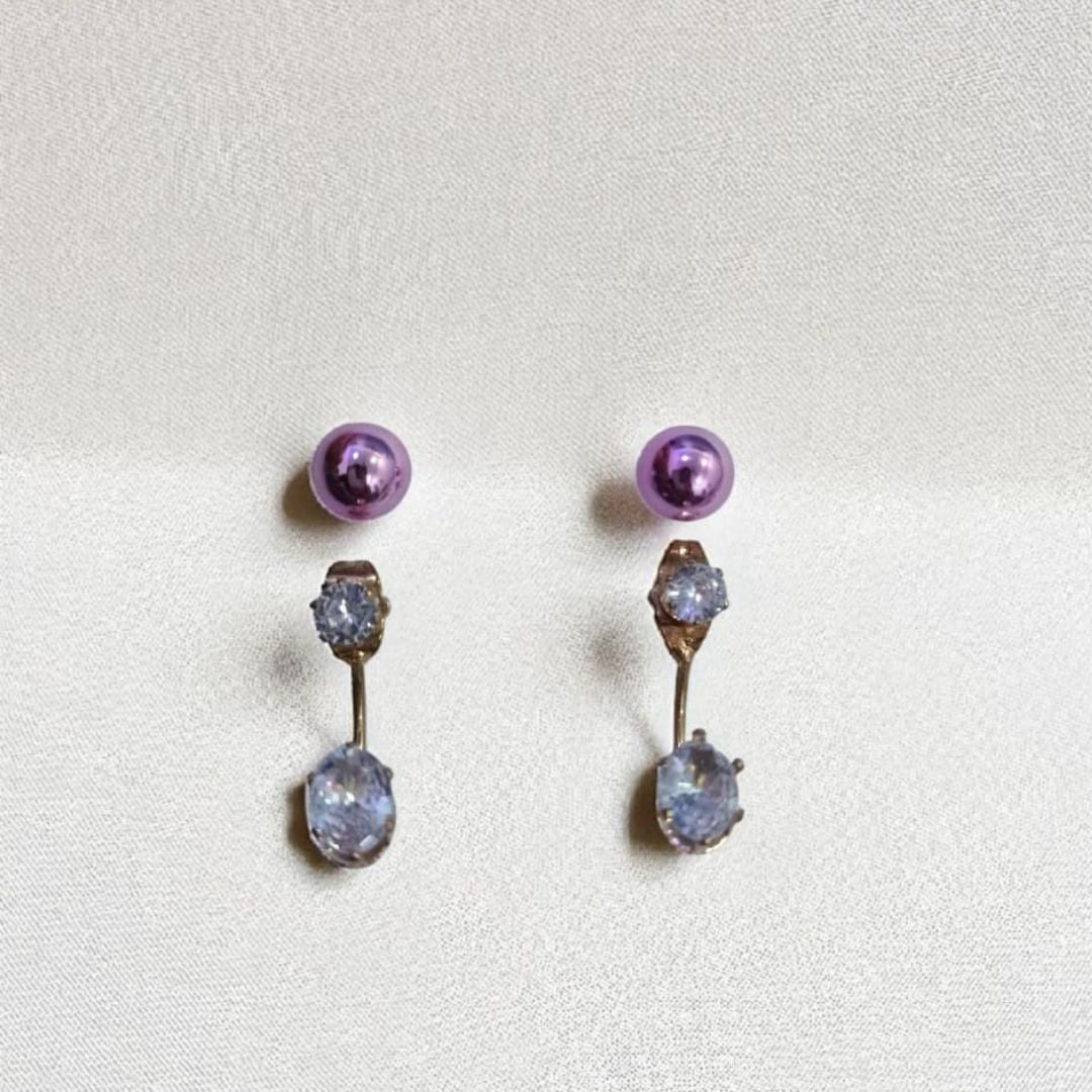 Crystal Double Studs