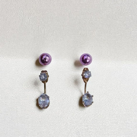 Crystal Double Studs